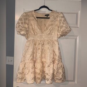 Lulus Lace Cream Dress